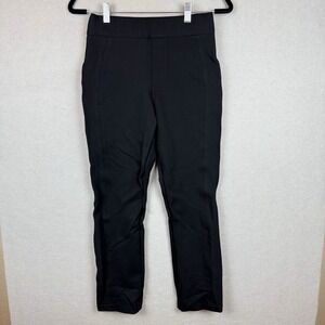Spanx Women's Black Pull‎ On Dress Pants Size S Ankle Straight Leg Pants